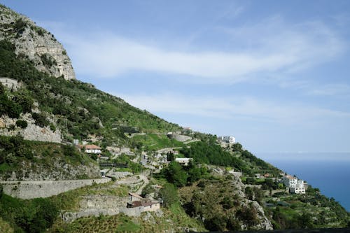 amalfi, Amalfi kıyıları, campania içeren Ücretsiz stok fotoğraf