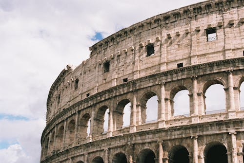 Foto stok gratis awan, Colosseum, itali