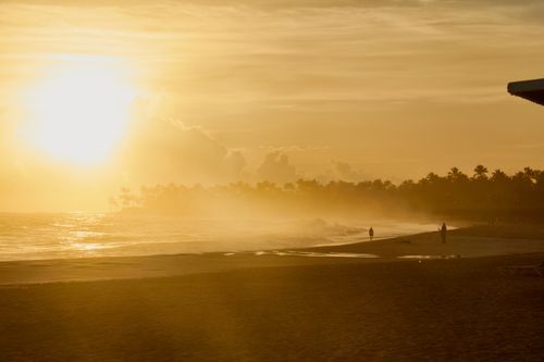 Free stock photo of amanecer, amantes de la playa, amarillo Stock Photo