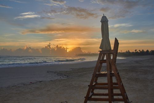 Free stock photo of amanecer, amantes de la playa, amarillo Stock Photo
