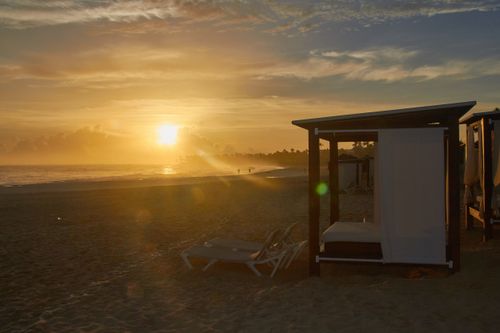 Free stock photo of amanecer, amantes de la playa, amarillo Stock Photo