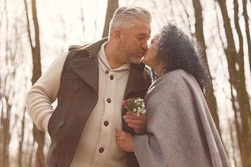 Free Photo of Couple Kissing Stock Photo