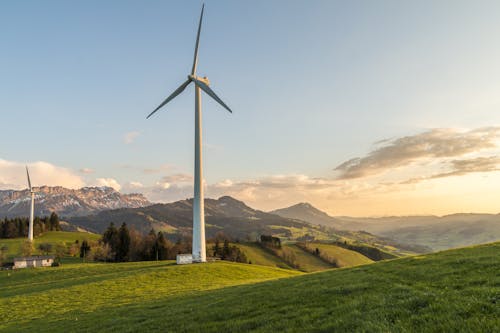 Foto d'estoc gratuïta de a l'aire lliure, aerogeneradors, camp