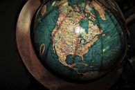 Multicolored Desk Globe