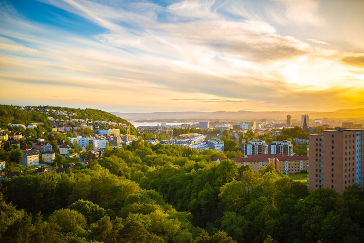 Aerial Shot Of Oslo