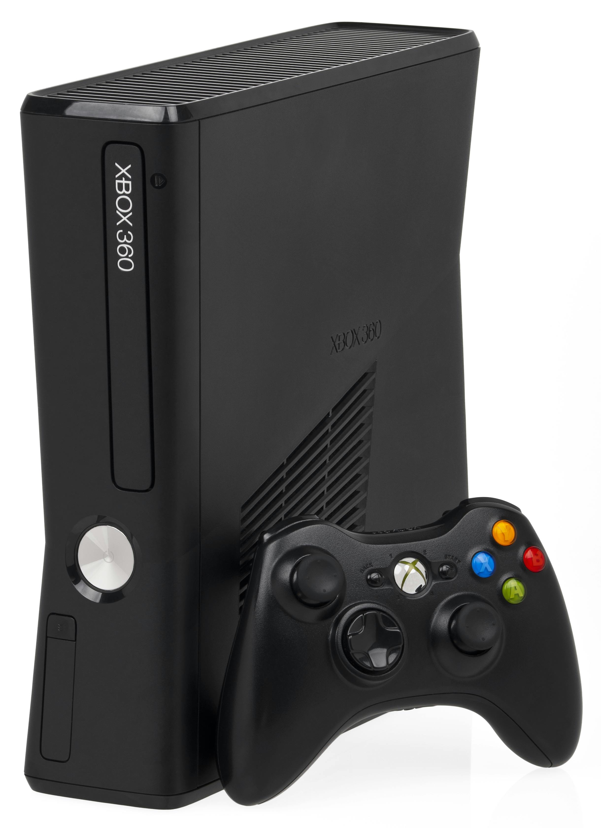 Black Xbox 360 Console With Controller