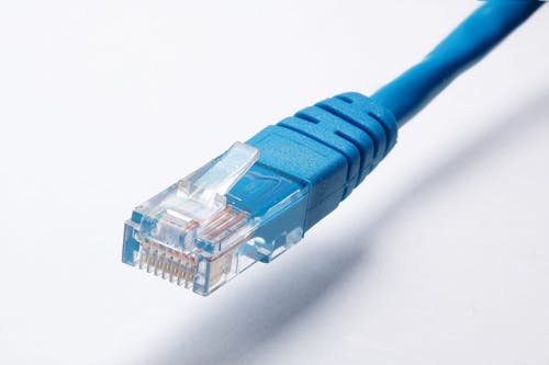Gratis Kabel Ethernet Biru Foto Stok