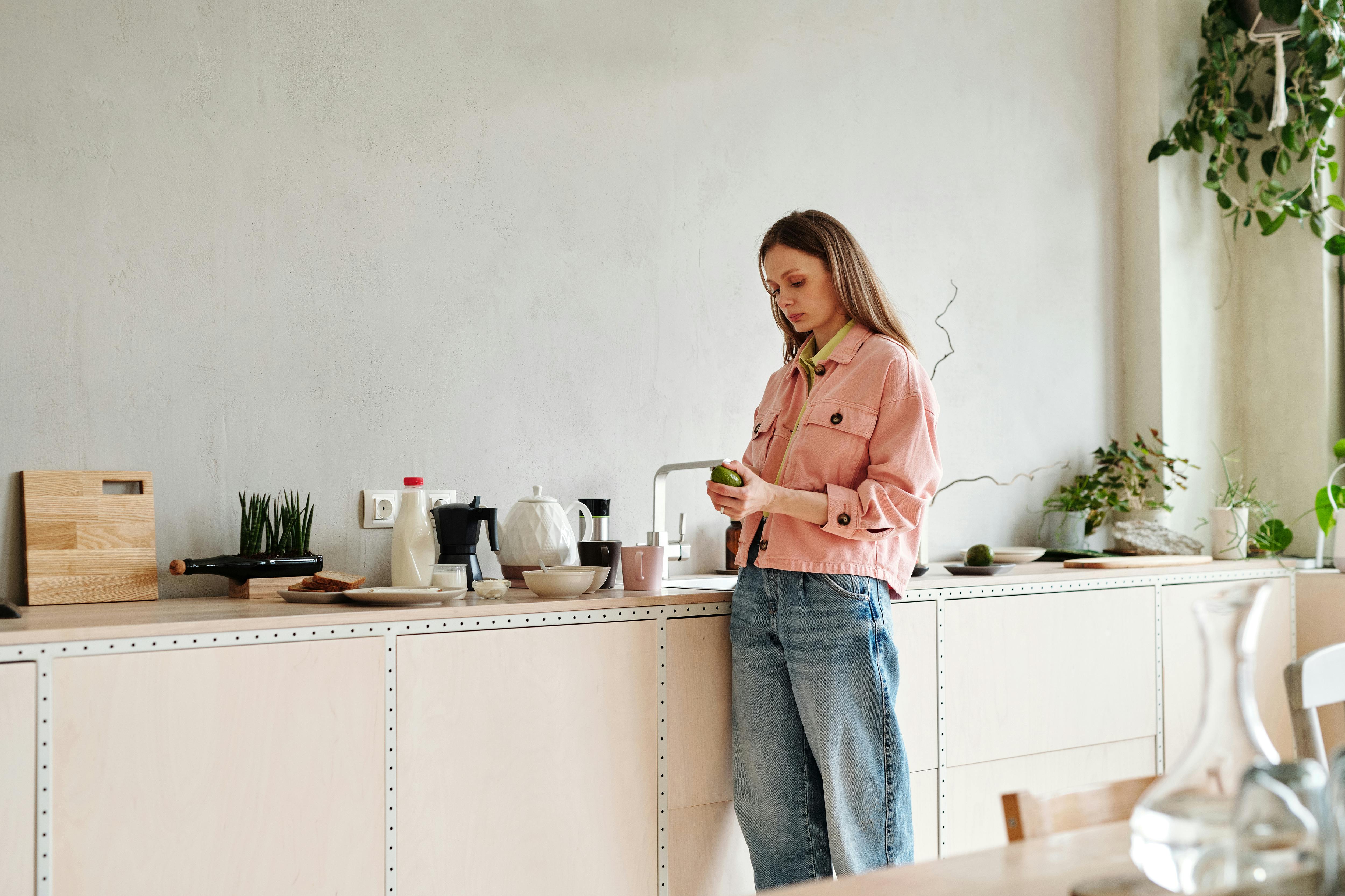 kitchen counter routine setup real home lifestyle photo 2