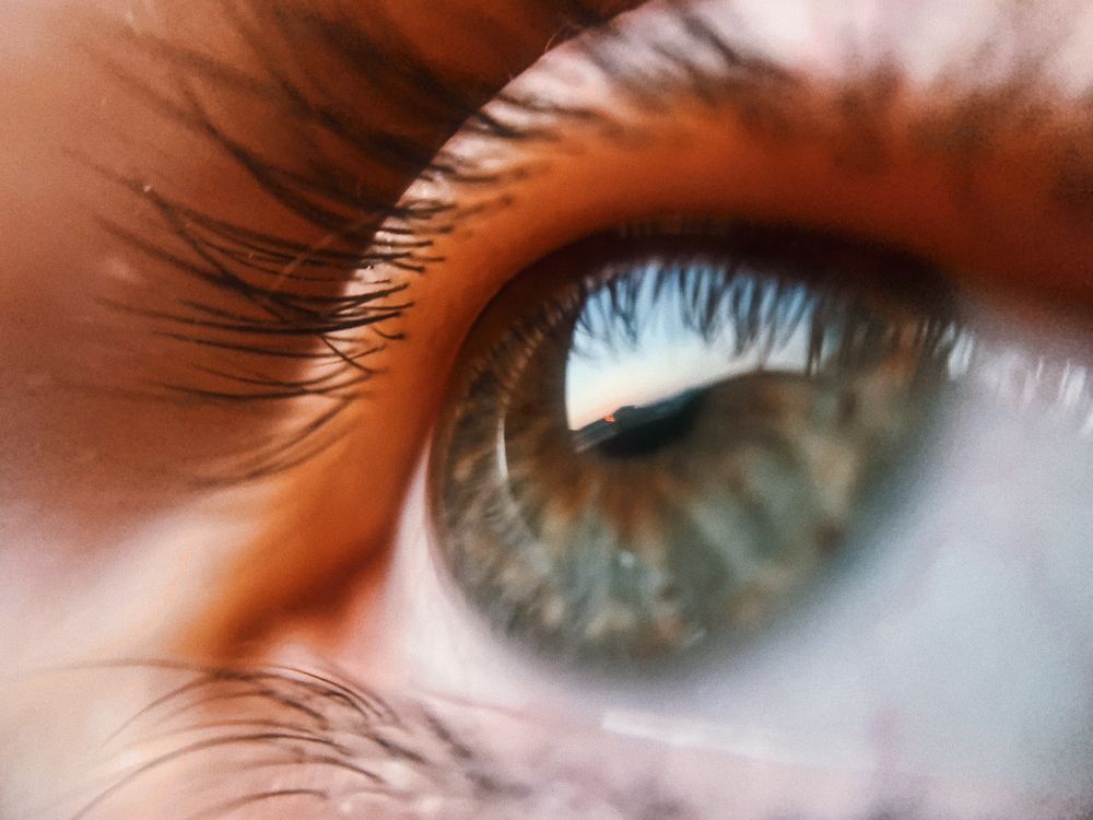 Person In Eye Reflection Eye of person with reflection · Free Stock Photo
