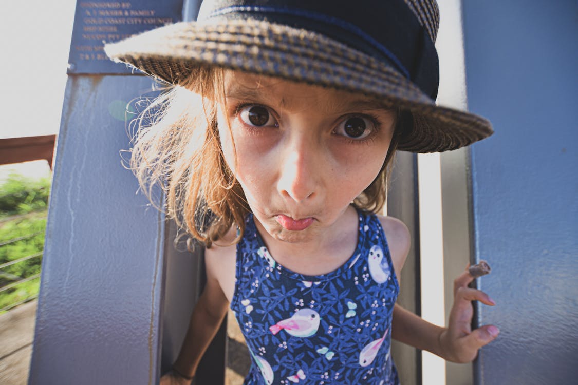 Free stock photo of big eyes, child, fun