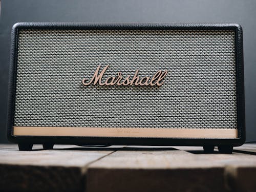 Black Marshall Guitar Amplifier