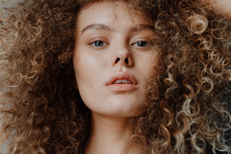 Girl With Brown Curly Hair