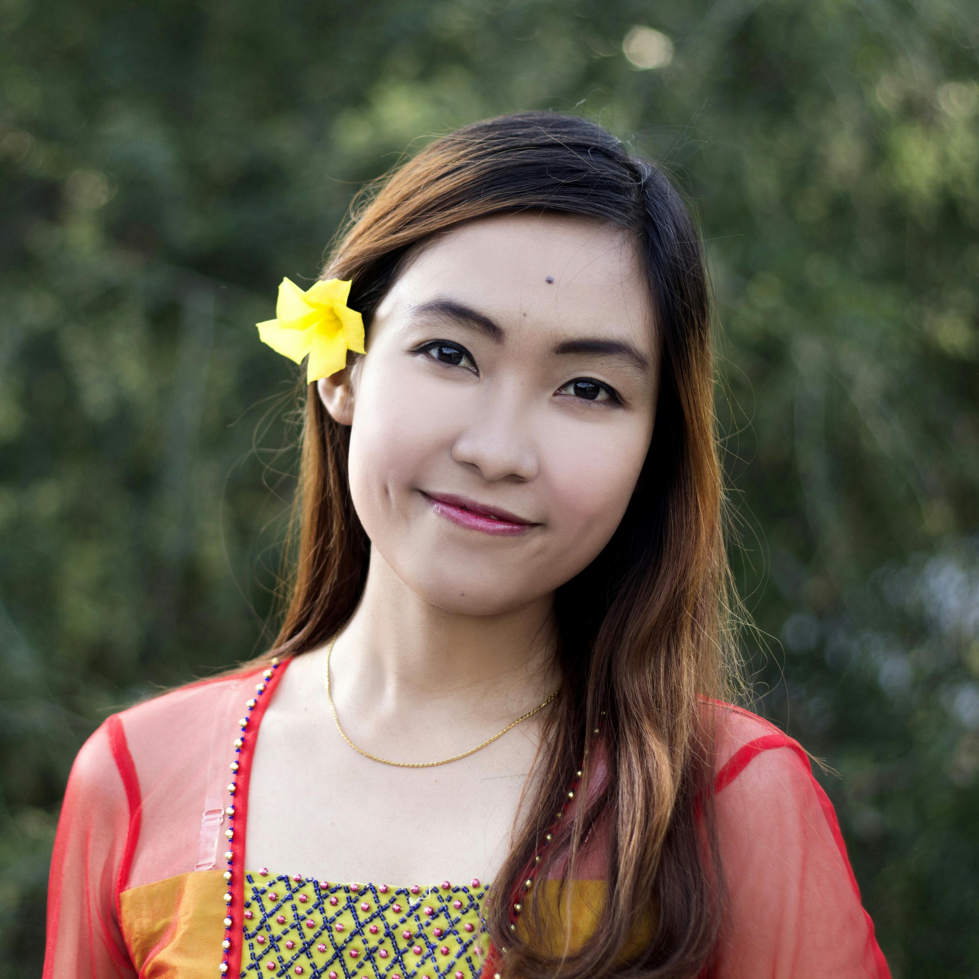 Free stock photo of Asian  beautiful girl  face 