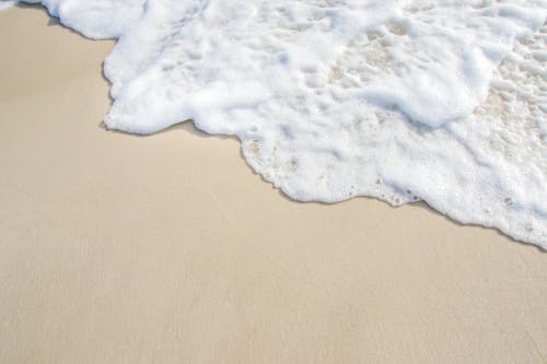 Close Up of sand and Sea Wave