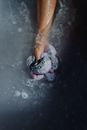 Person in Water With Water