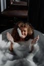 Woman in Bathtub With Water
