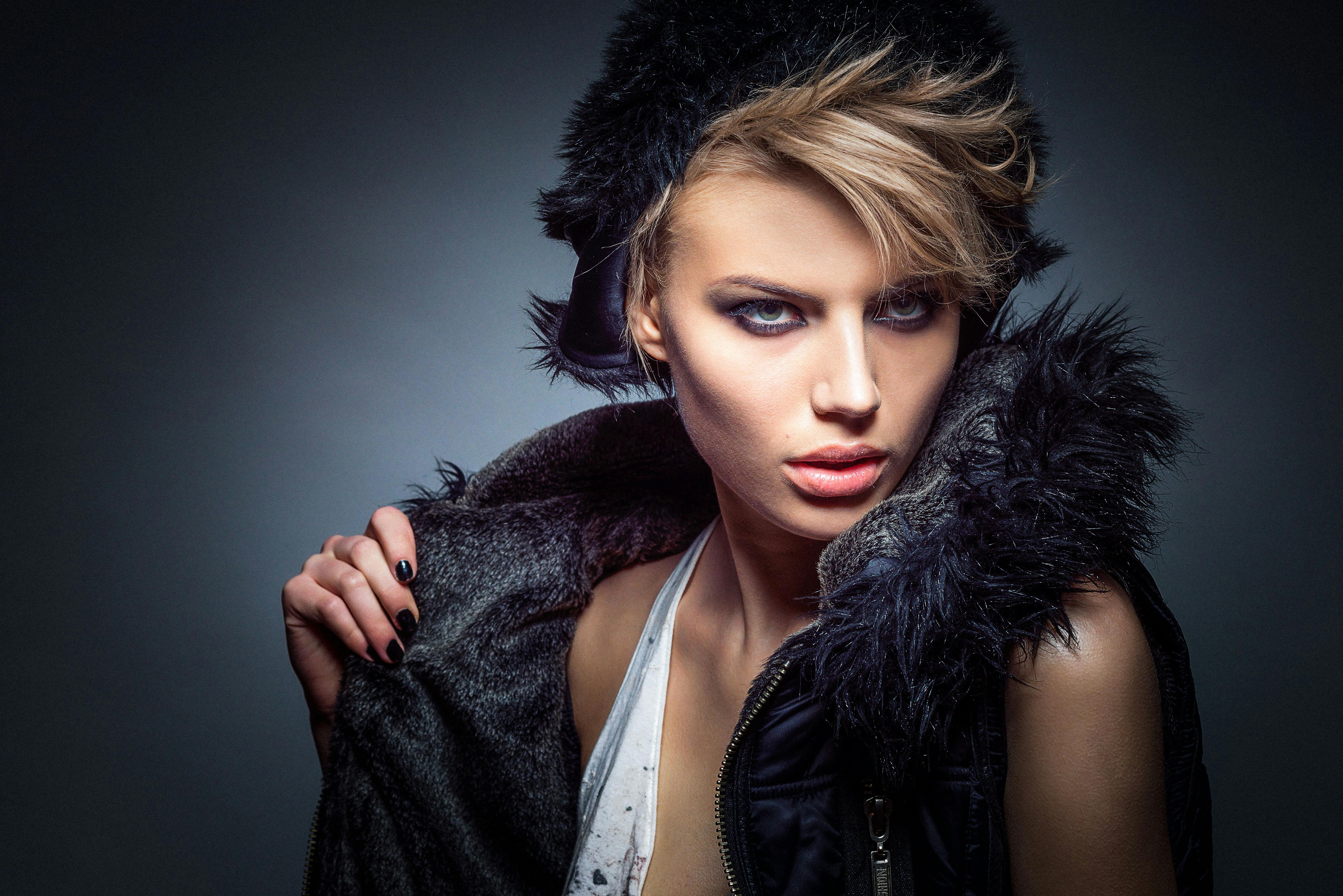 Woman Holding Her Coat Free Stock Photo - model images free download