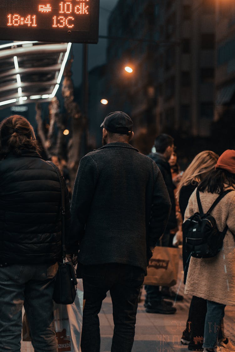 People Standing On The Street