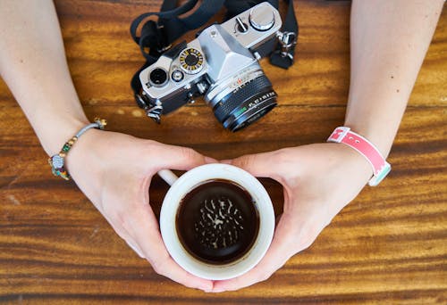 Free Person Holding White Cup Stock Photo