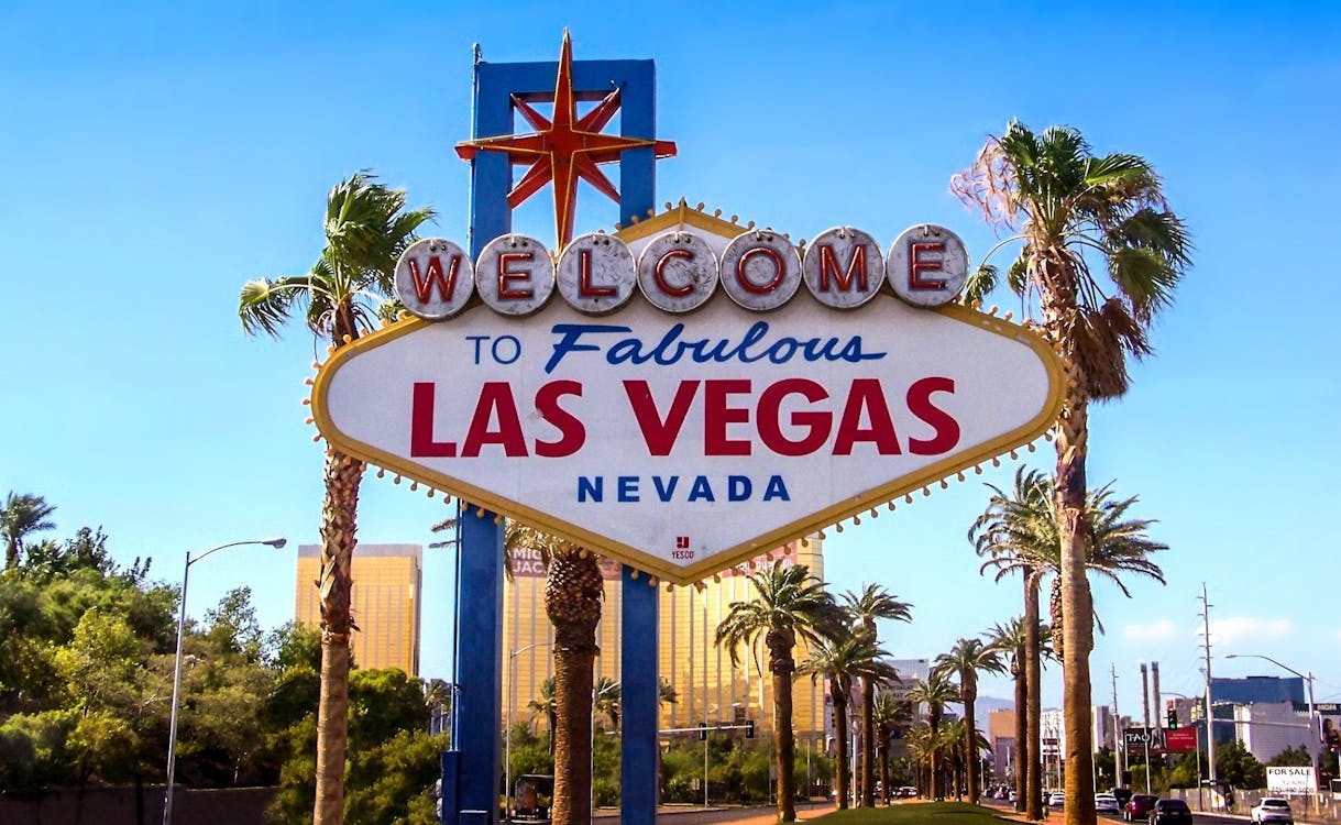 Gratis Bienvenido A Fabulous Las Vegas Nevada Signage Foto de stock