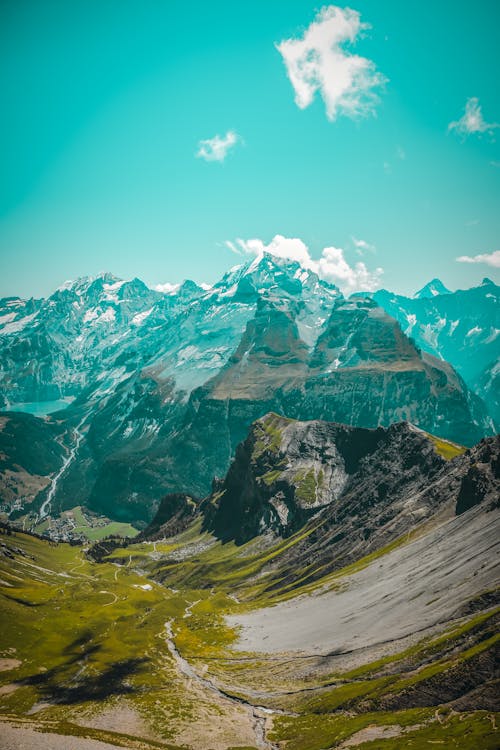 Gratis lagerfoto af bjerg tapet, hd tapet, landskab