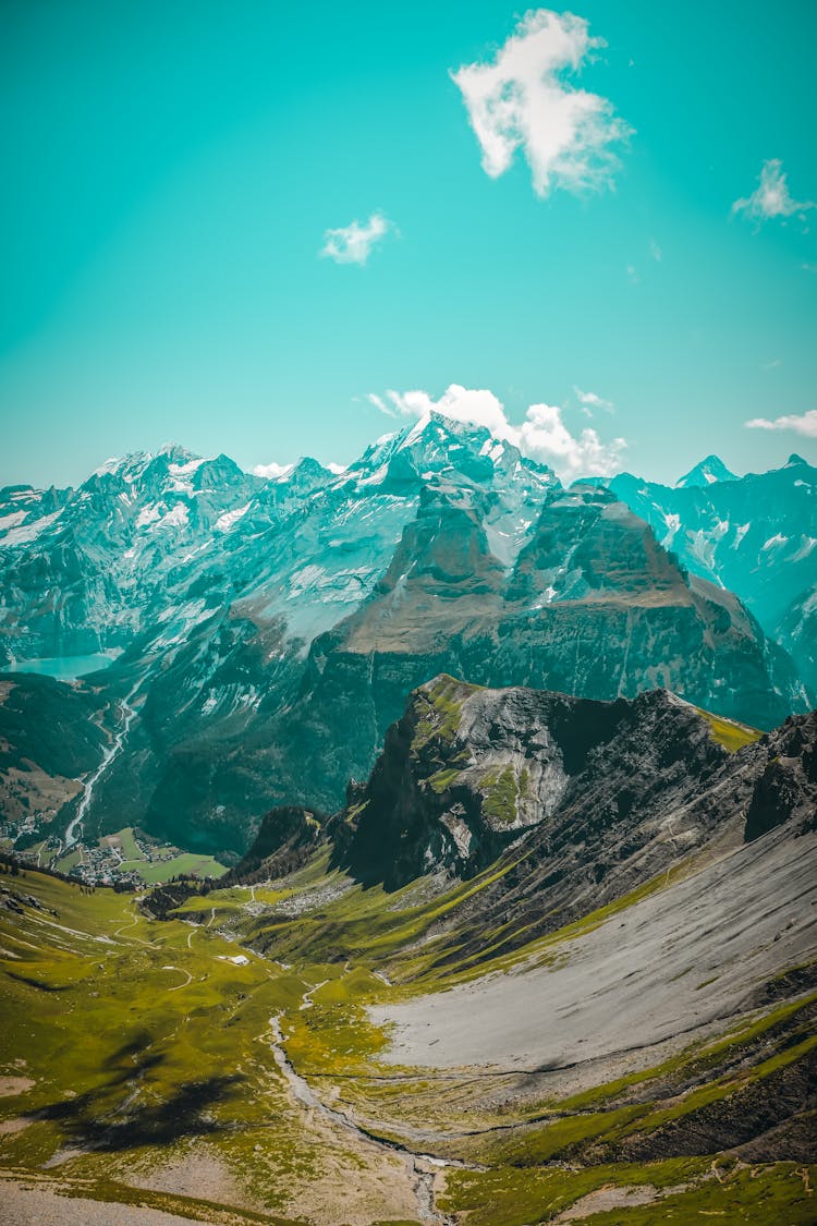 Scenic View Of Swiss Mountains