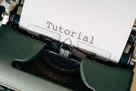 Close-Up Shot of a Typewriter