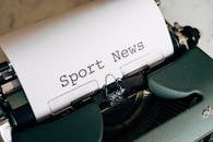 Close-Up Shot of a Typewriter