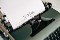 Close-Up Shot of a Typewriter