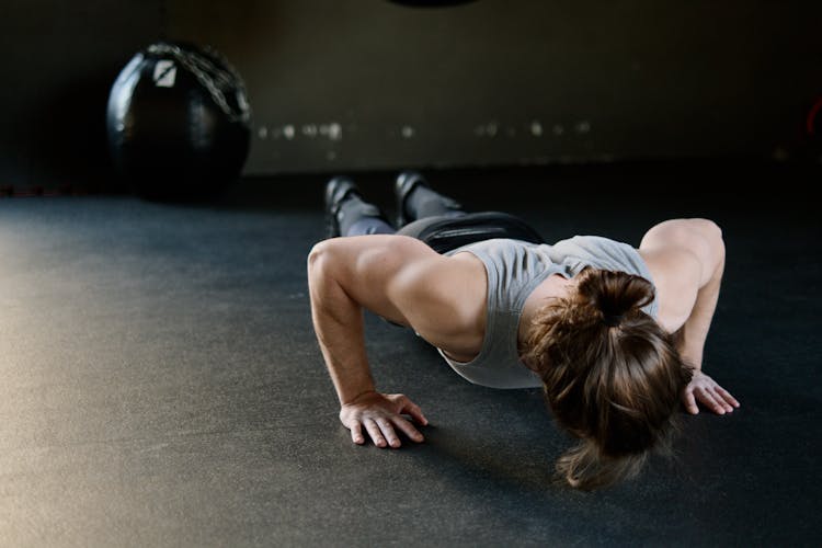 Man Doing Push Ups