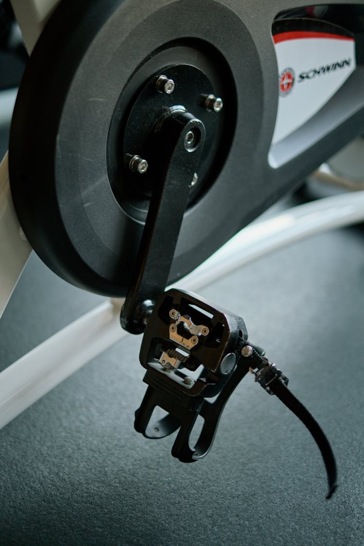 Close Up Of An Exercise Bike