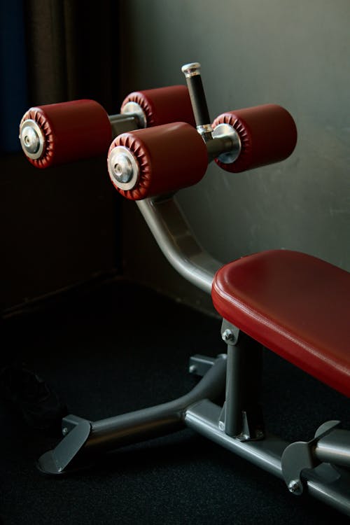 Free Red and Black Gym Equipment Stock Photo