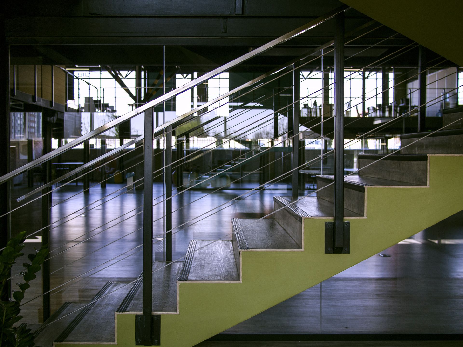 Gray Steel Handrails