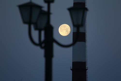 Focus Photography of Full Moon