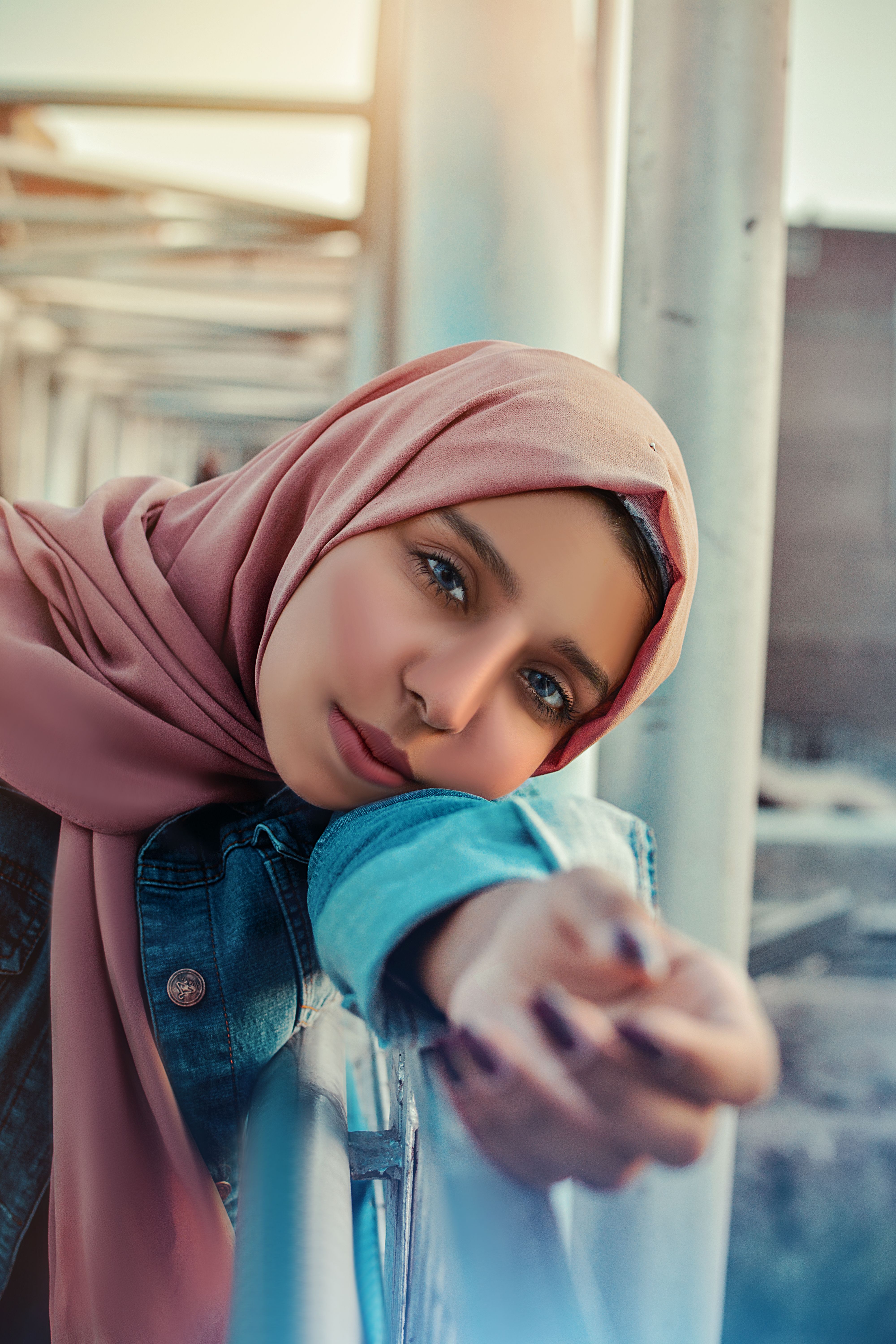A Woman in Pink Hijab · Free Stock Photo