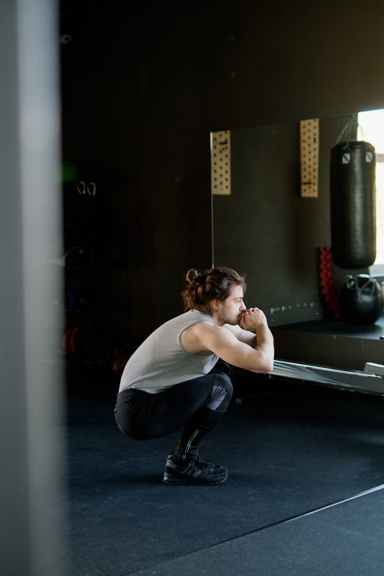 Man Doing Squats