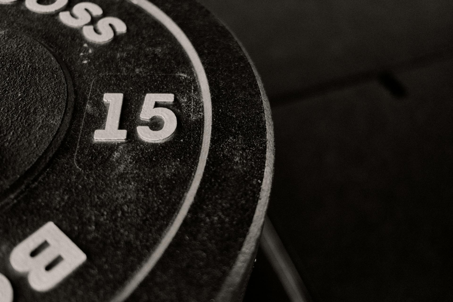 Close up of a Weight Plate