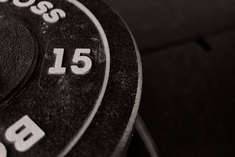 Close Up Of A Weight Plate