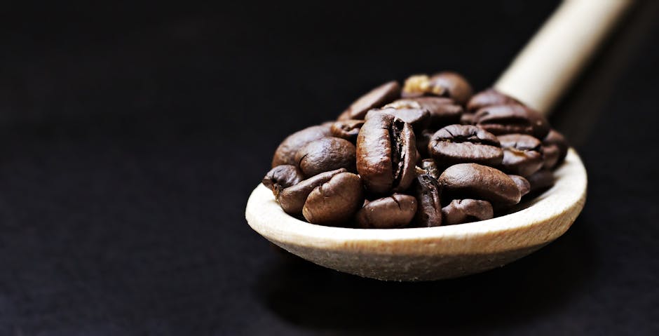 beans, caffeine, close-up