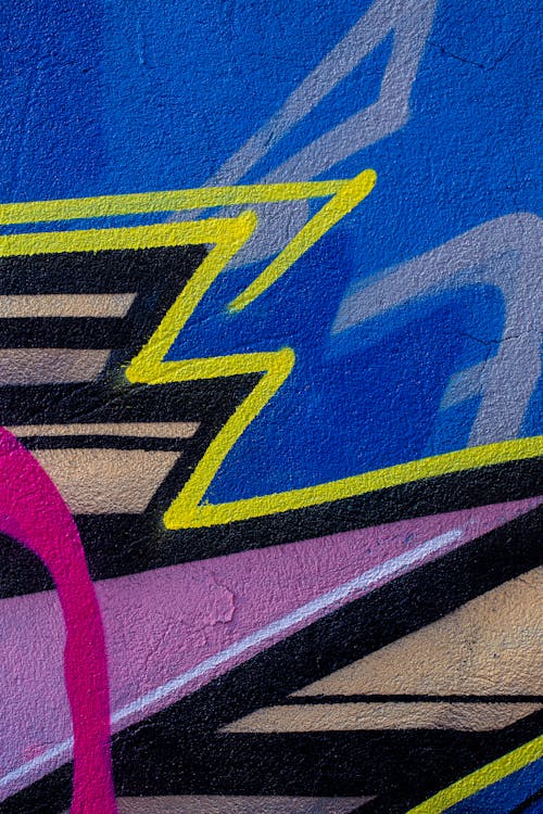 Gratis lagerfoto af betonmur, farverig, graffiti