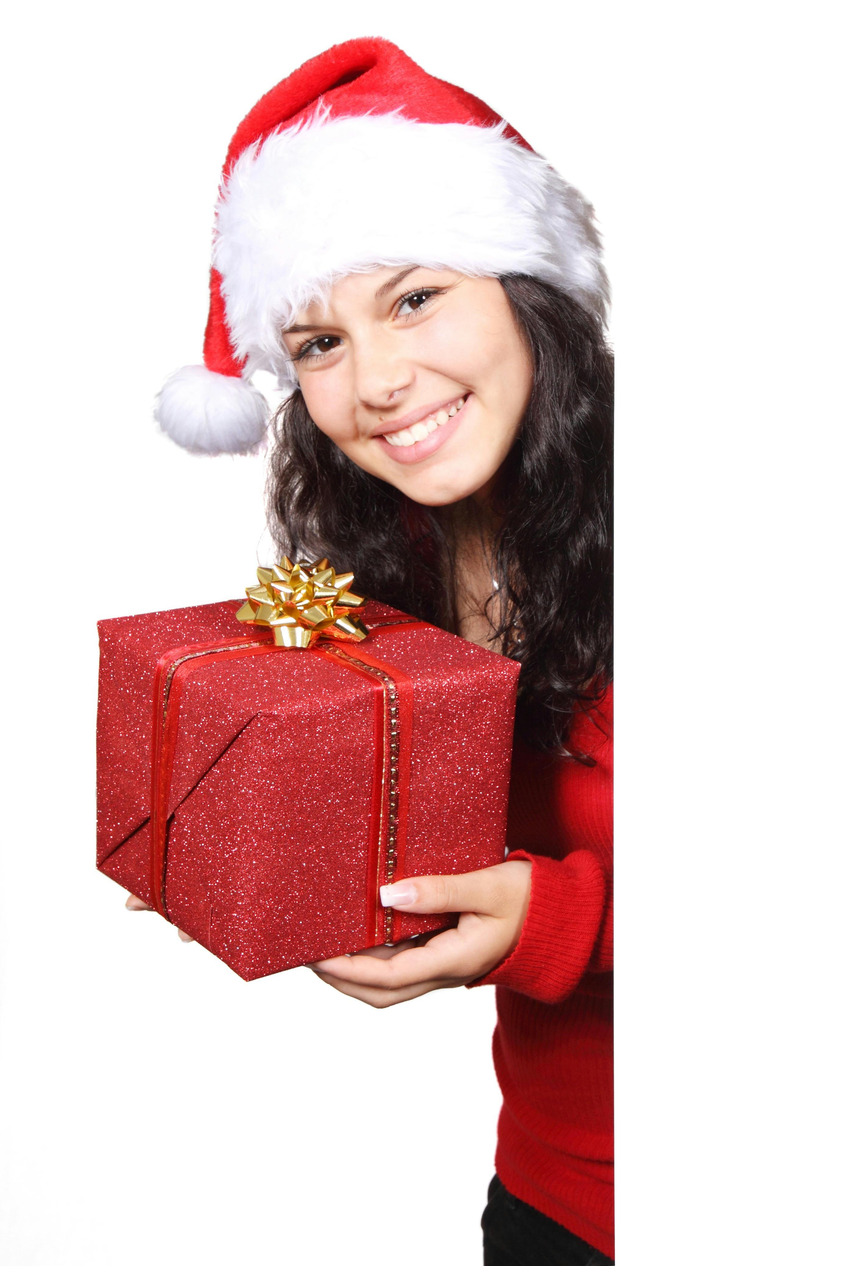 woman in red long sleeve shirt free stock photo red christmas border