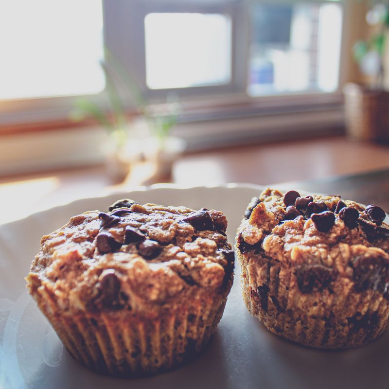 Chocolate Chip Banana Muffins