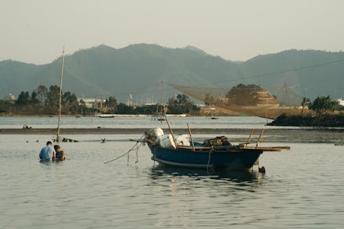 ボート, 山, 湖の無料の写真素材