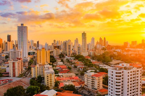 Free stock photo of city, panama, sunset Stock Photo