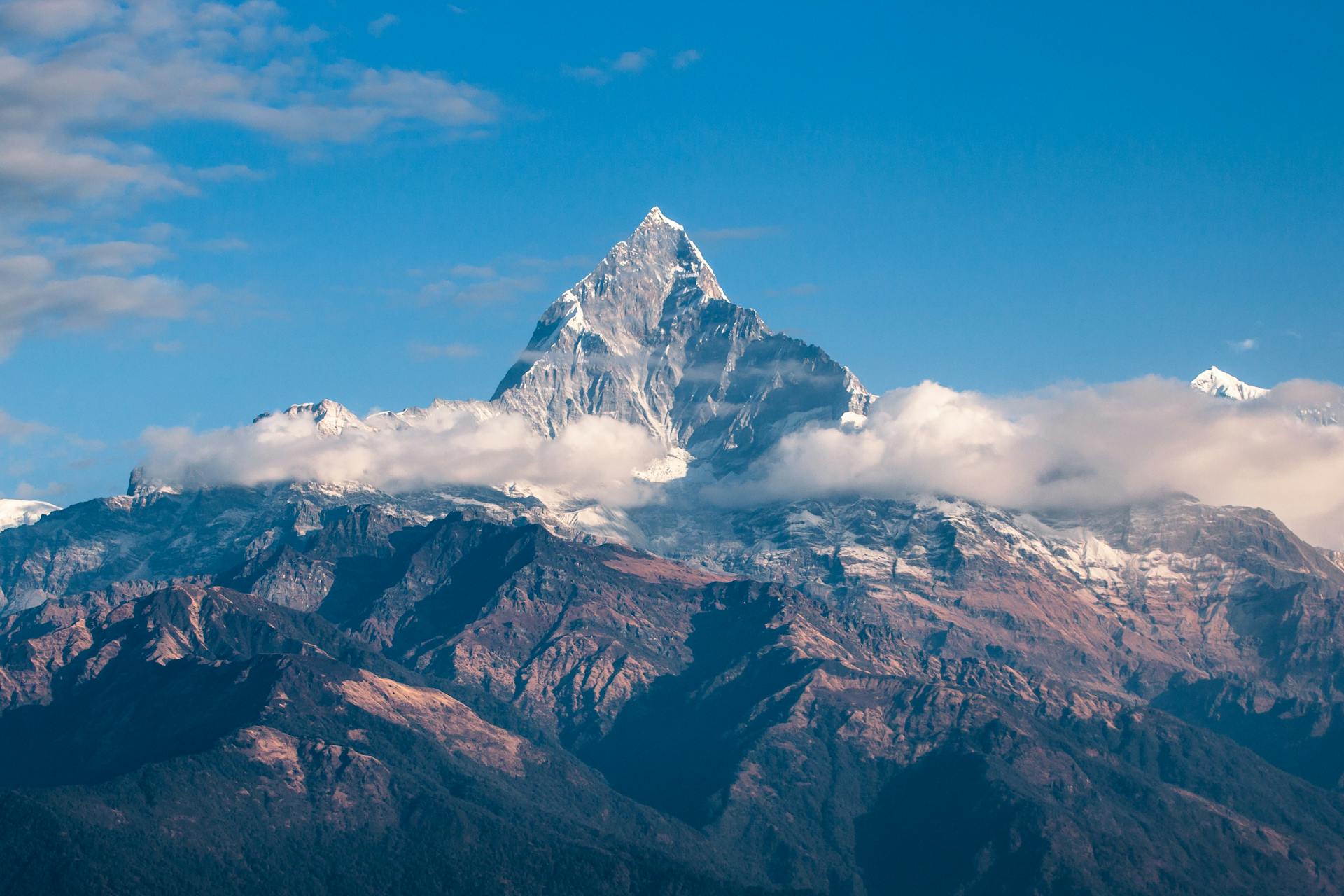 Gray and Brown Mountain