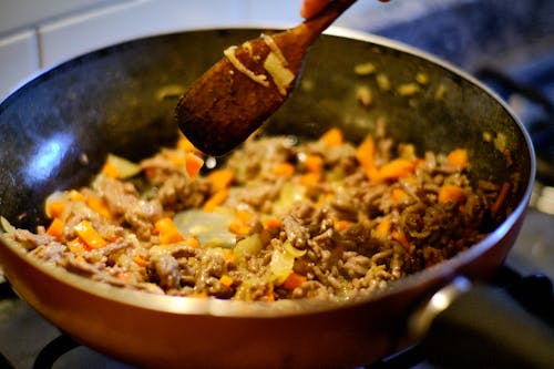 Free stock photo of carne macinata, carote, carrots