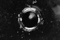 Shining water surface with splashes and bubbles