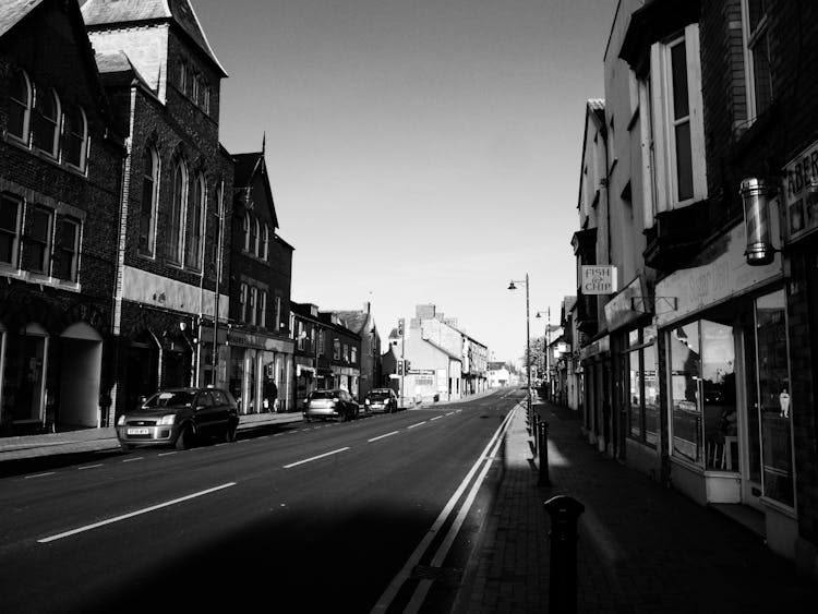 City Street In The UK