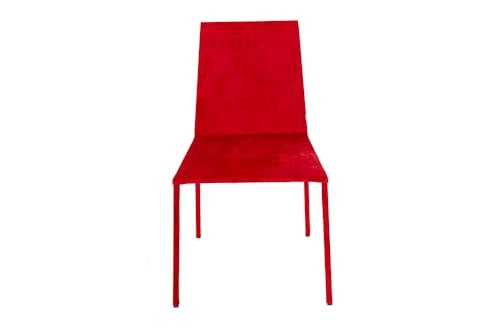 Free Red Chair on White Background Stock Photo