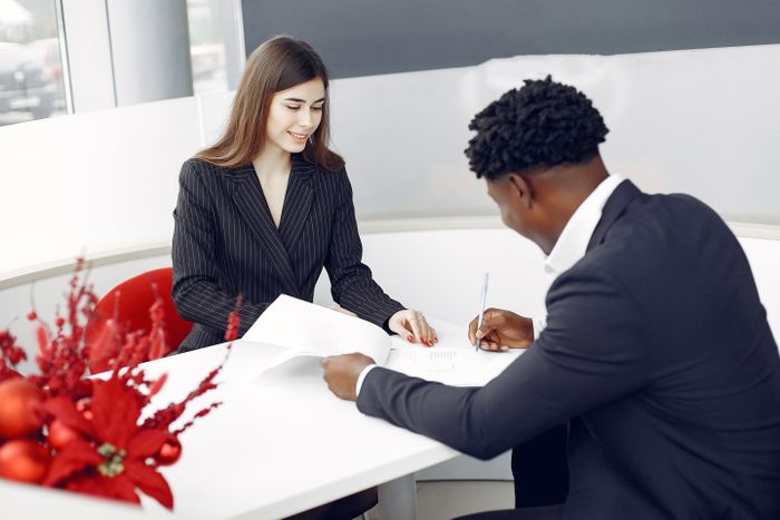 Advisor discussing financial plans with a client